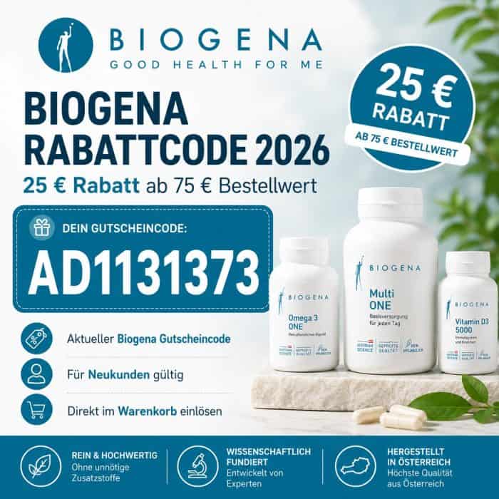 Biogena Rabattcode Biogena Gutscheincode 25 Euro Rabatt