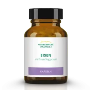 Produkte 23 Heidelberger Chlorella Eisen als Eisenbisglycinat Kapseln